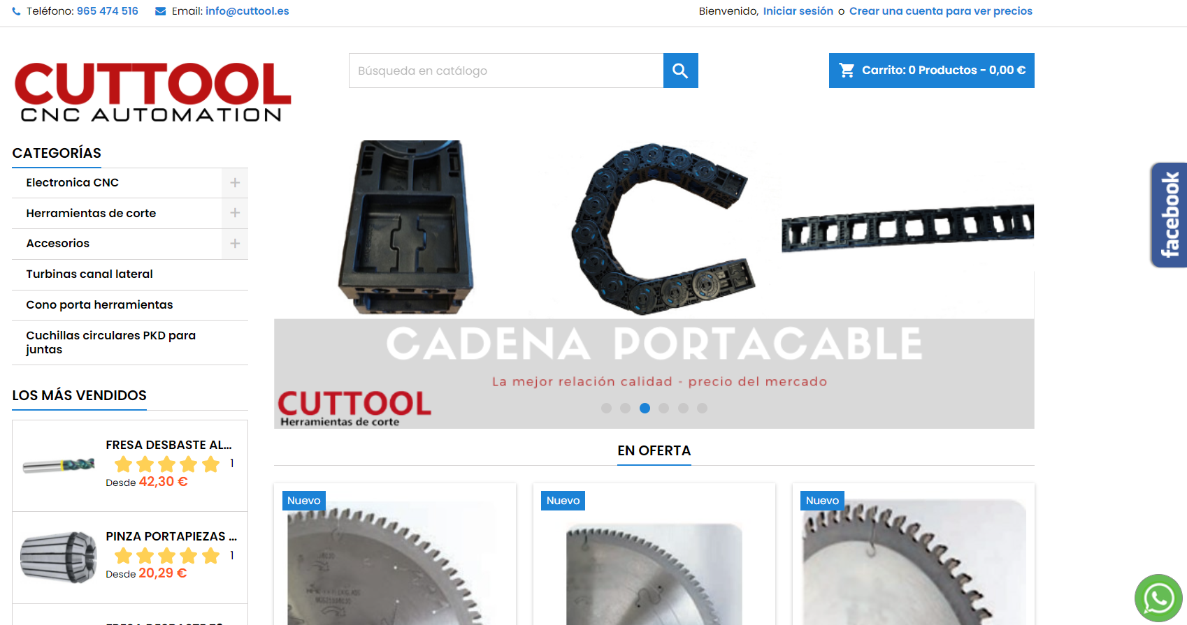 ecommerce tienda online herramienta industria benidorm calpe denia la nucia santa pola almansa